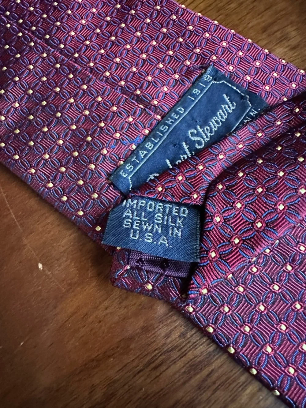 Vintage‎ Robert Stewart Silk Tie Made in USA